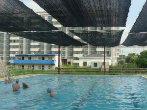 常州市三河口博海游泳館，游泳池 遮陽蓬